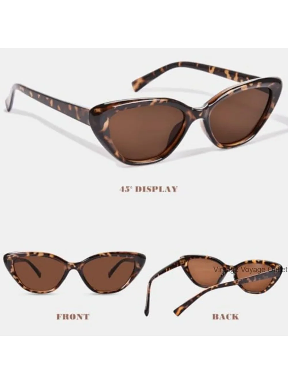 Cat Eye Sunglasses Women Retro Frame Trendy Shades UV Protection